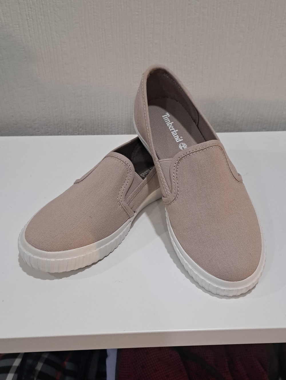 Timberland Beige Slip-On Sneakers